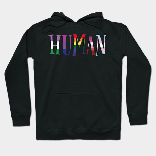 Human flag LGBT gay pride month transgender Hoodie by Wolfek246